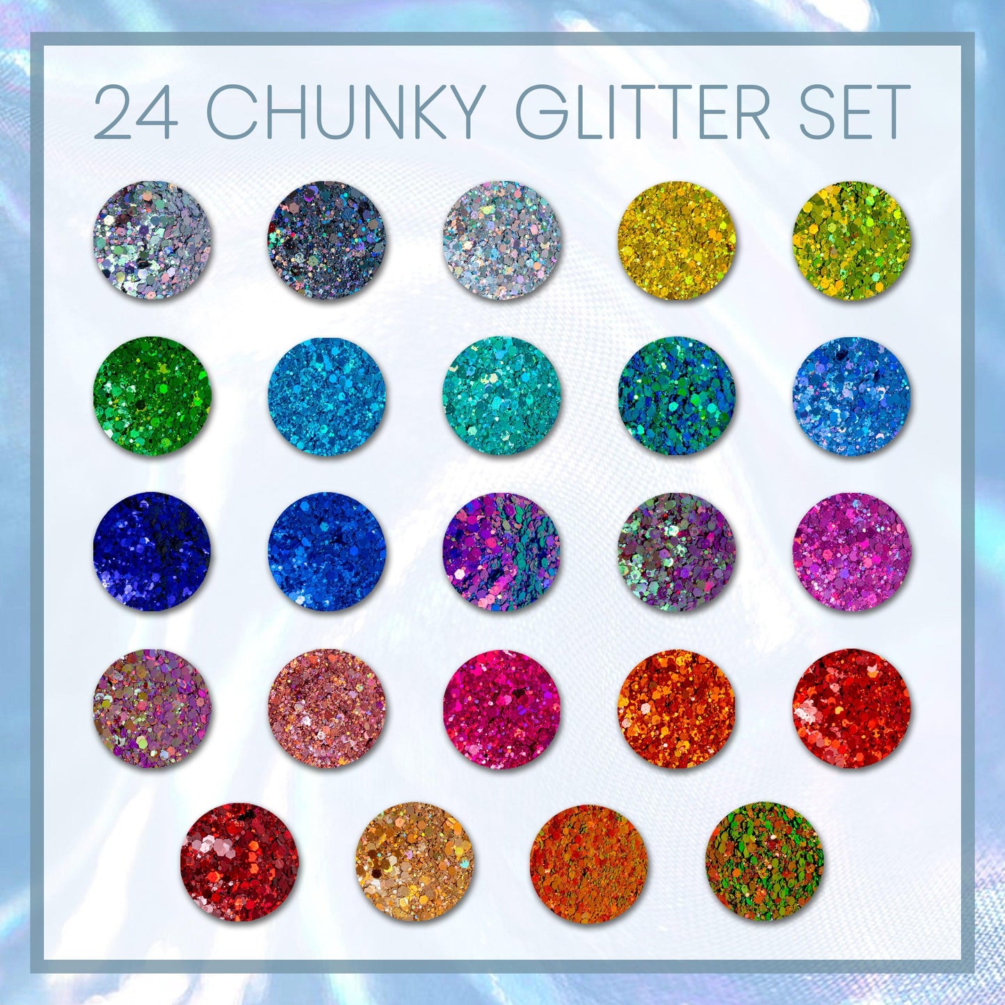 Chunky Mix Glitter Variety Pack (Set of 24)-2
