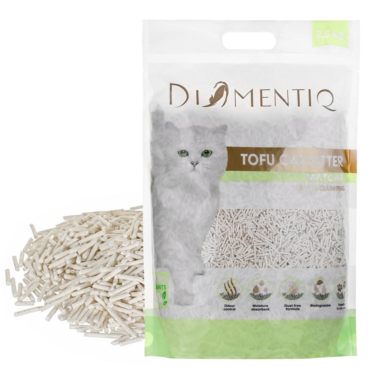 Cat Litter Diamentiq Tofu 2,5 kg-7