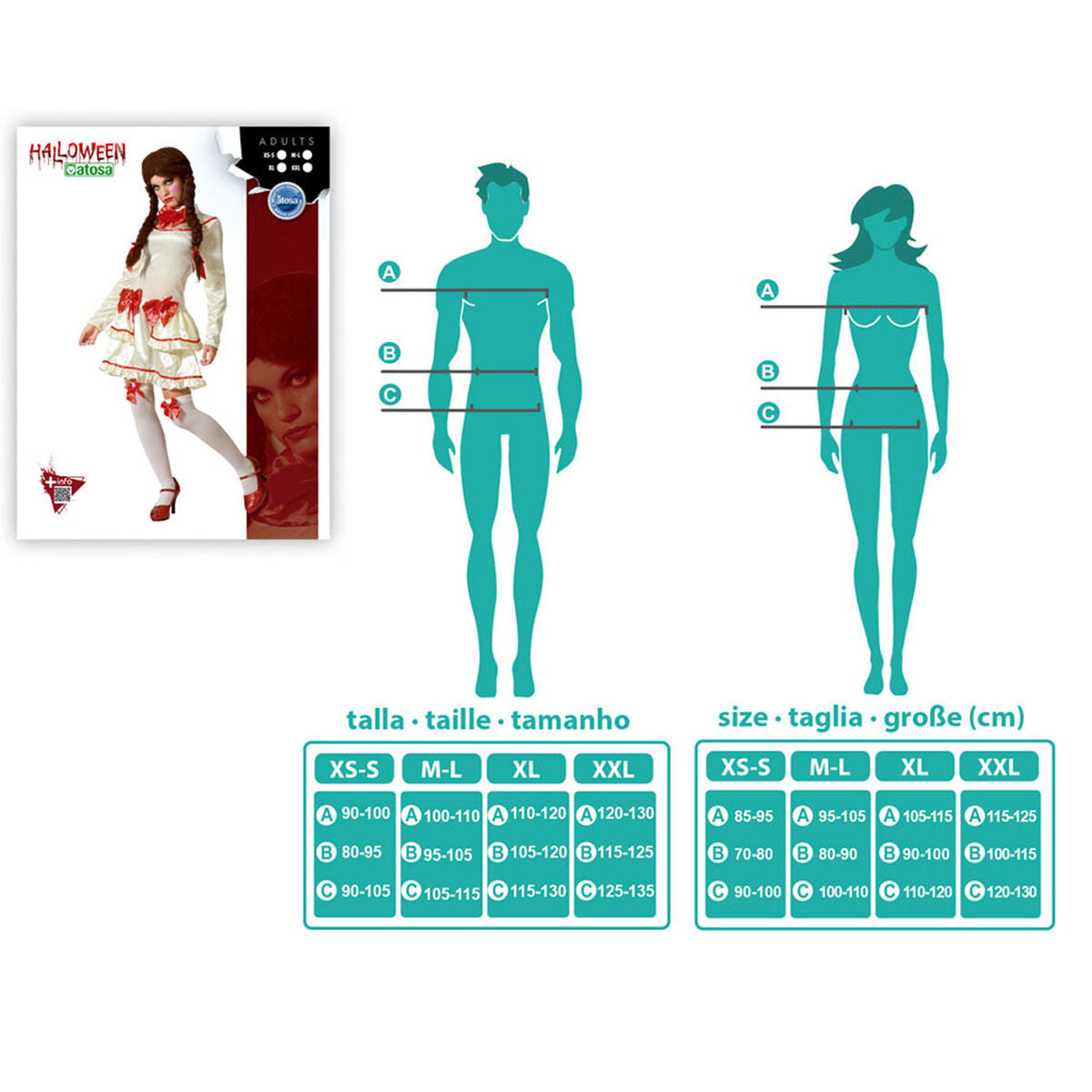 Costume for Adults Doll M/L-4