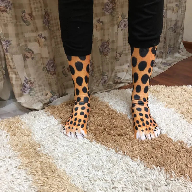 Animal Paw Long Socks-2