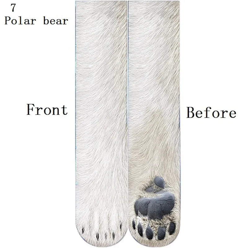 Animal Paw Long Socks-18