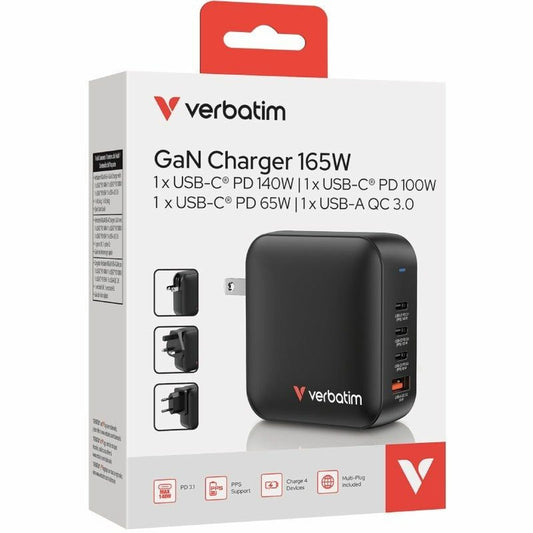 Wall Charger Verbatim 32216 165 W Black-1