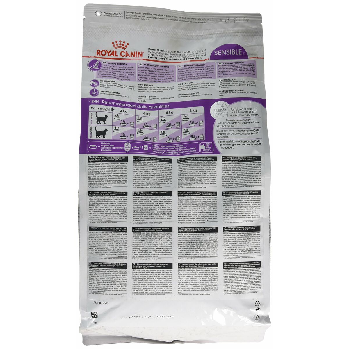 Cat food Royal Canin Sensible 33 Adult Rice Birds 4 Kg-1