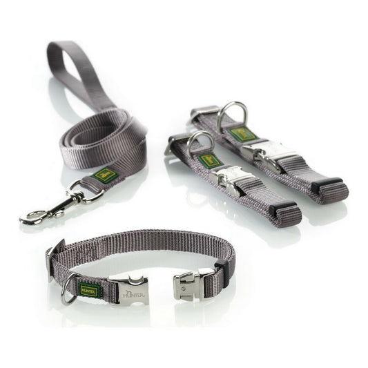 Dog collar Hunter Alu-Strong Grey Size S (30-45 cm)-1