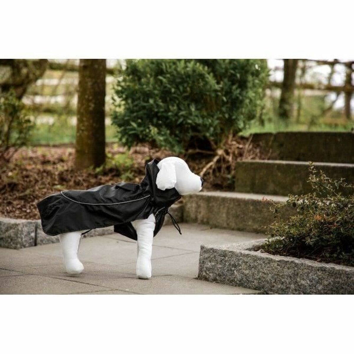 Dog raincoat Kerbl Black L 45 cm-3