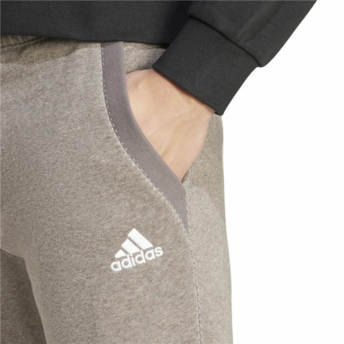 Long Sports Trousers Adidas Seasonal Essentials Melange Beige Men-5