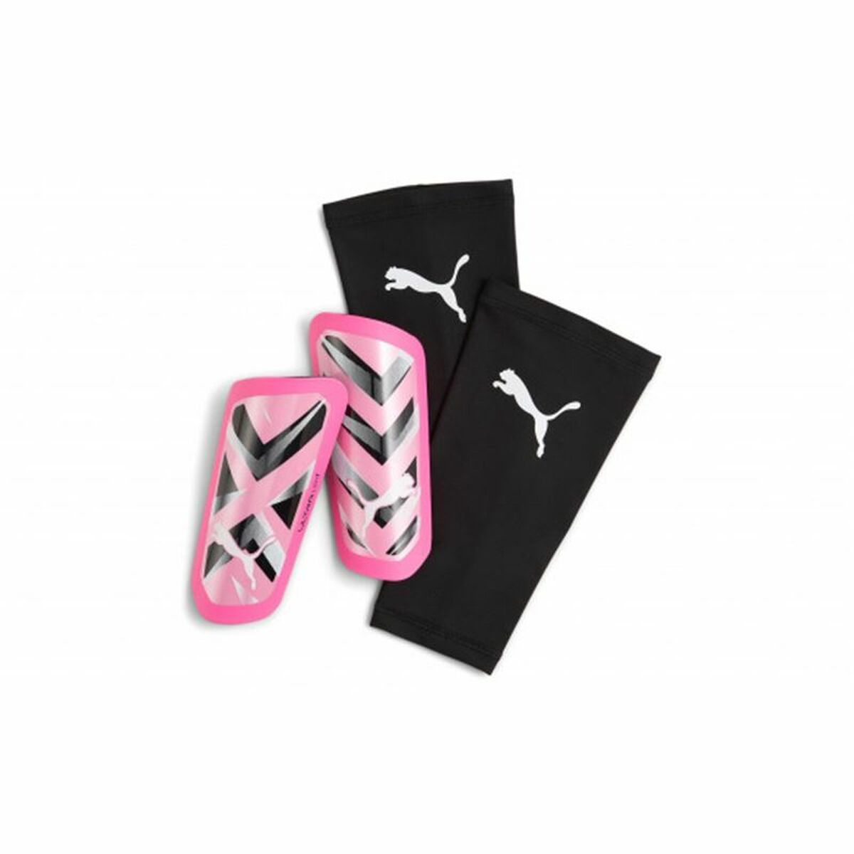 Football Shinguards Puma Ultra Light Sleeve Pink-0
