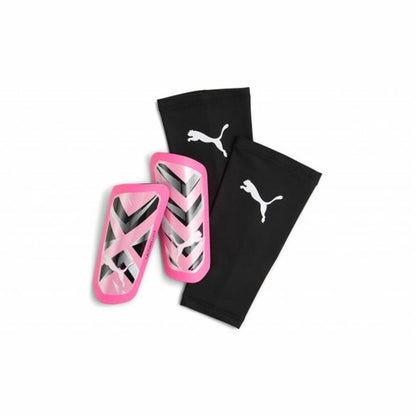 Football Shinguards Puma Ultra Light Sleeve Pink-0