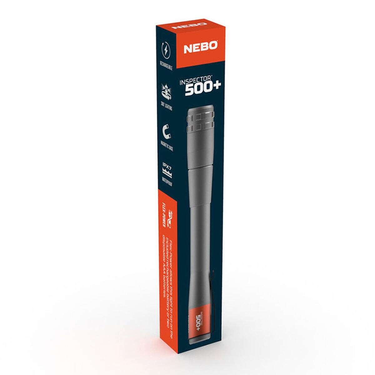 Rechargeable LED torch Nebo Inspector™ 500+ Flexpower 500 lm Pencil-9