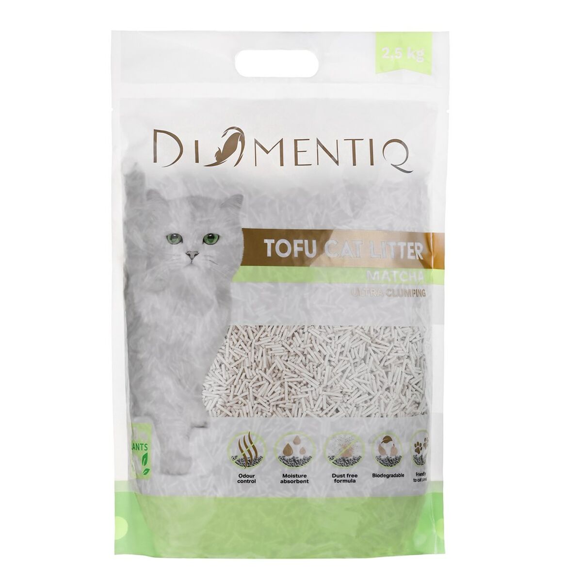 Cat Litter Diamentiq Tofu 2,5 kg-6