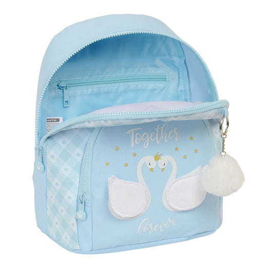 Rucksack Glow Lab Cisnes Mini Light Blue 25 x 30 x 13 cm-1