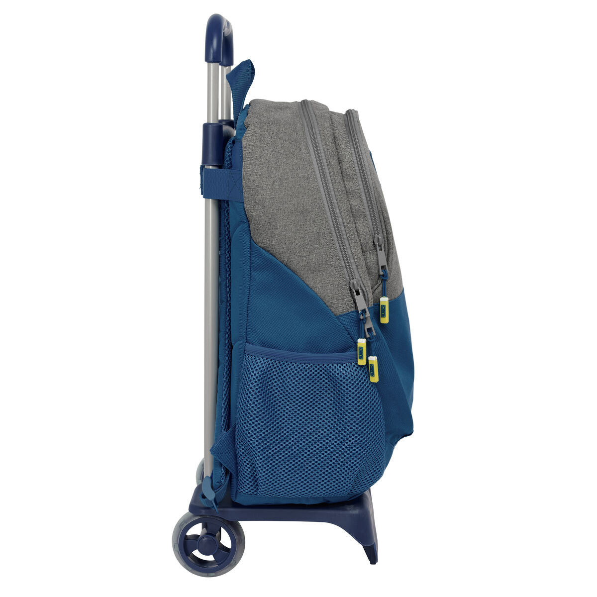 School Rucksack with Wheels Munich Street Blue Grey 32 x 44 x 16 cm-2