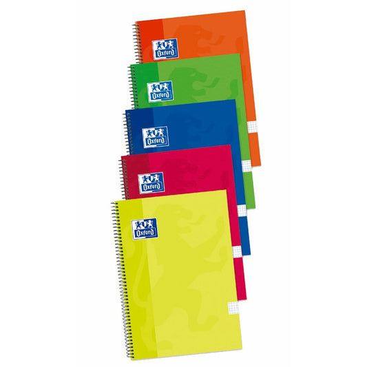 Notebook Oxford Write&Erase Multicolour Din A4 80 Sheets 21,5 x 31,5 cm 5 Pieces-0