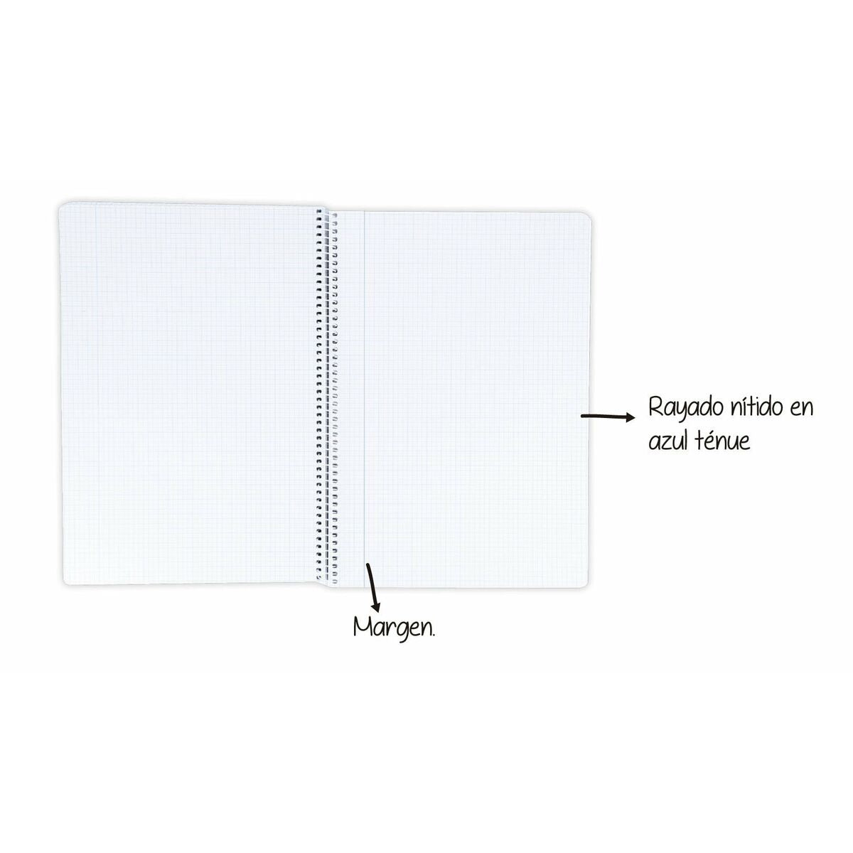 Notebook Oxford Write&Erase Multicolour Din A4 80 Sheets 21,5 x 31,5 cm 5 Pieces-3