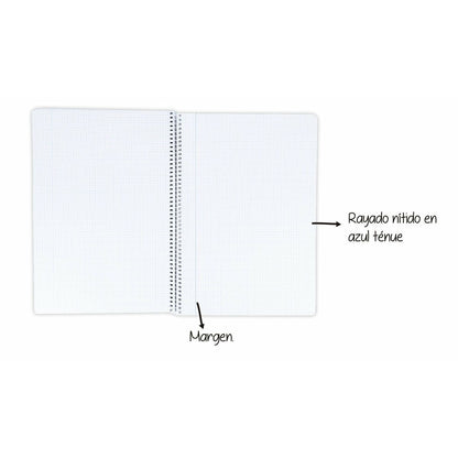 Notebook Oxford Write&Erase Multicolour Din A4 80 Sheets 21,5 x 31,5 cm 5 Pieces-3
