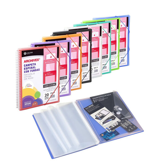 Organiser Folder Carchivo Archivex-Star Red A4-1
