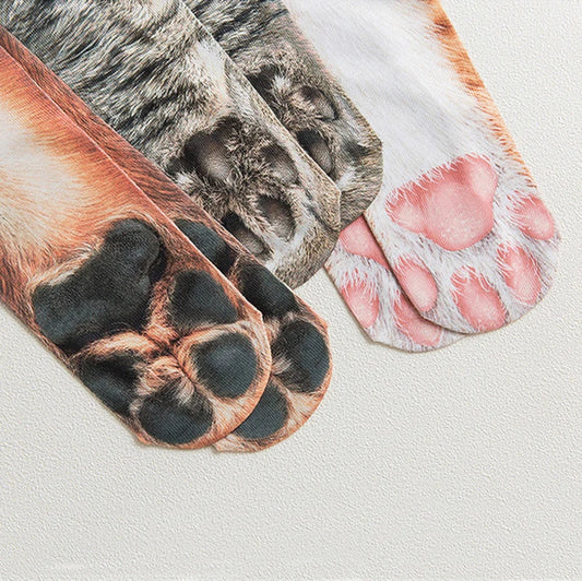 Animal Paw Long Socks-0