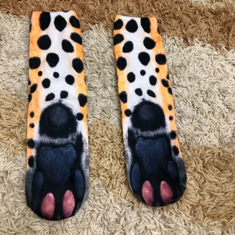 Animal Paw Long Socks-1