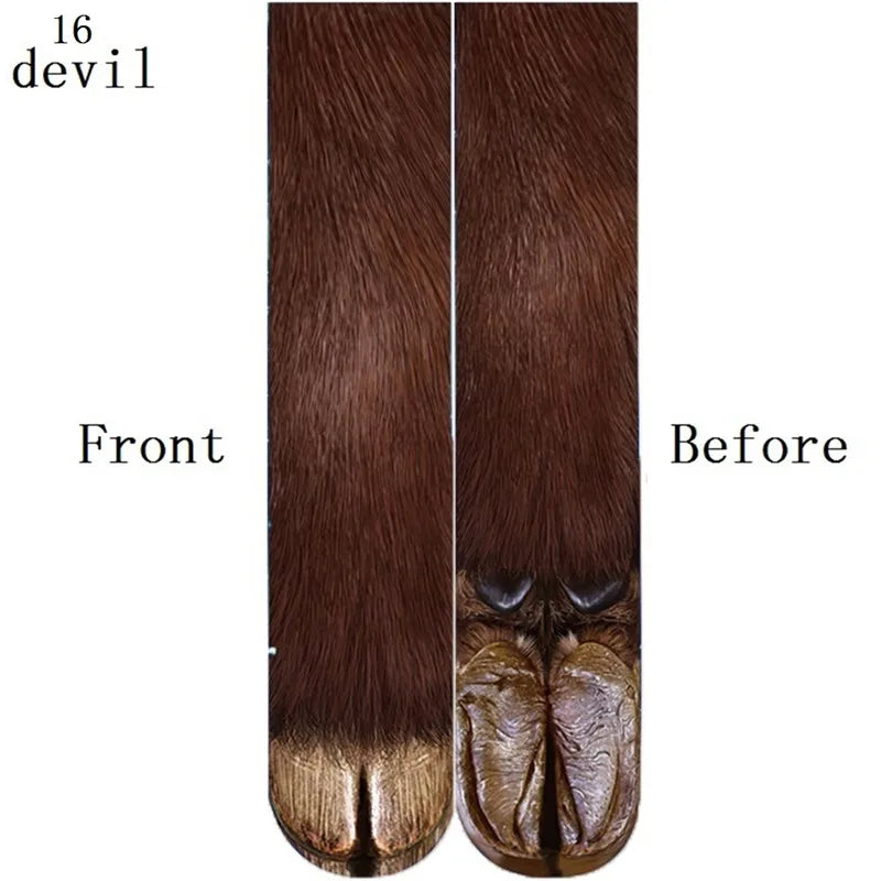 Animal Paw Long Socks-7