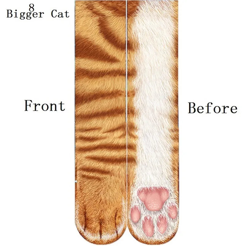 Animal Paw Long Socks-17