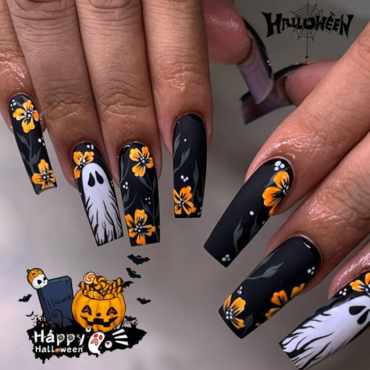 Black Square Press-On Nails-1