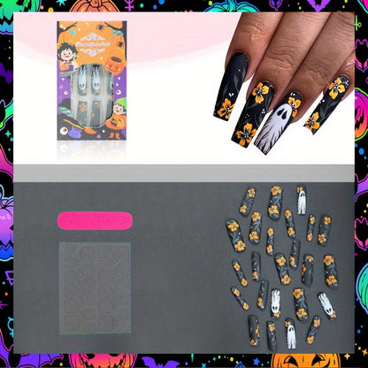 Black Square Press-On Nails-2