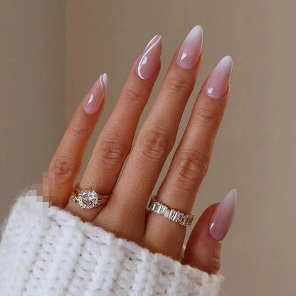 Glamorous Black Almond Stiletto Nails-27