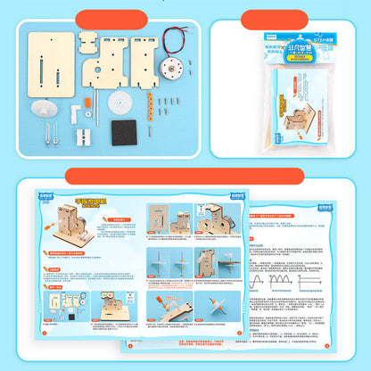 Hand-Cranked Generator DIY Science and Technology Kit-4