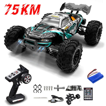 High-Speed 1:16 4WD Drift RC Car with LED - 75KM/H Monster Truck-5