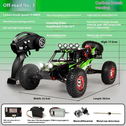 High-Speed 4WD RC Climbing Car with Remote Control & Charger-8