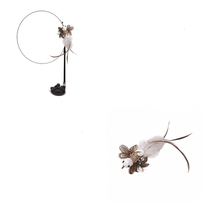 Interactive Feather Pole Toy for Cats-17