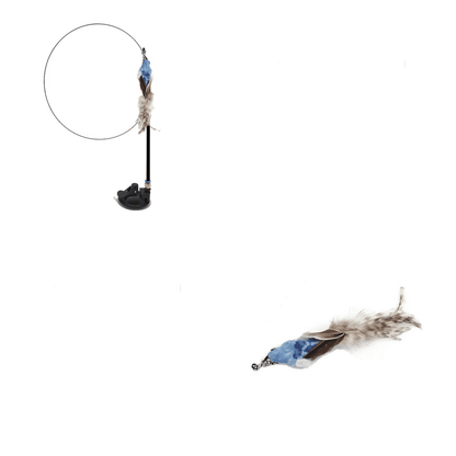 Interactive Feather Pole Toy for Cats-18