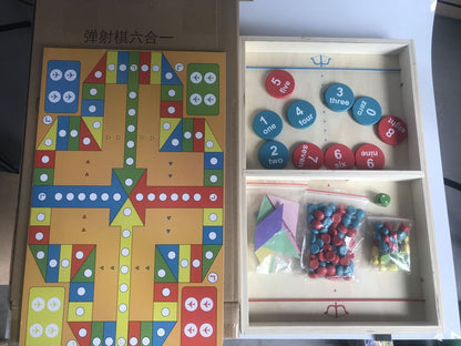 Interactive Wooden Chess Set for Parent-Child Educational Fun-8