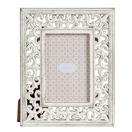 Photo frame White MDF Wood 19,6 x 24,5 x 1 cm (6 Units)-1
