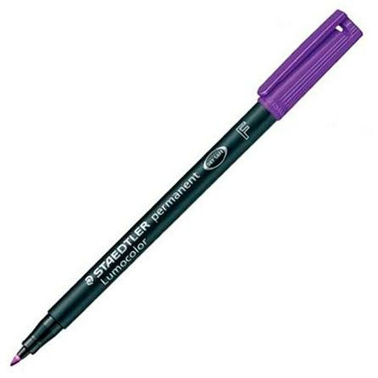 Permanent marker Staedtler Lumocolor Permanent 318 F Violet (10 Units)-1
