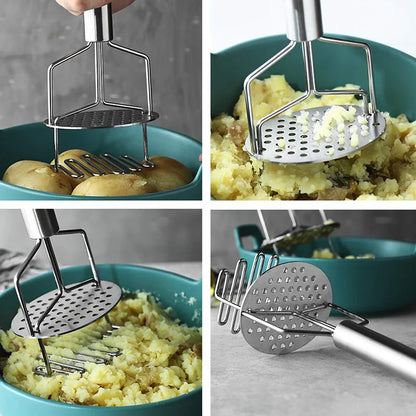 Stainless Steel 2-in-1 Potato Masher & Ricer-4