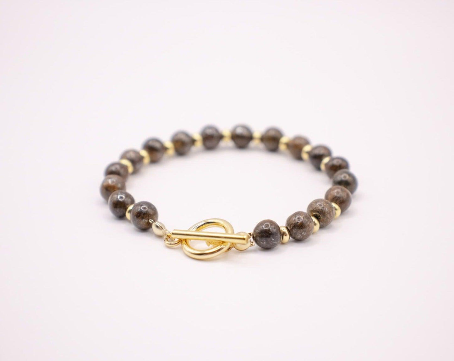 CIRCÉ | Bracelet en Bronzite et plaqué Or 18 et 24 carats-2