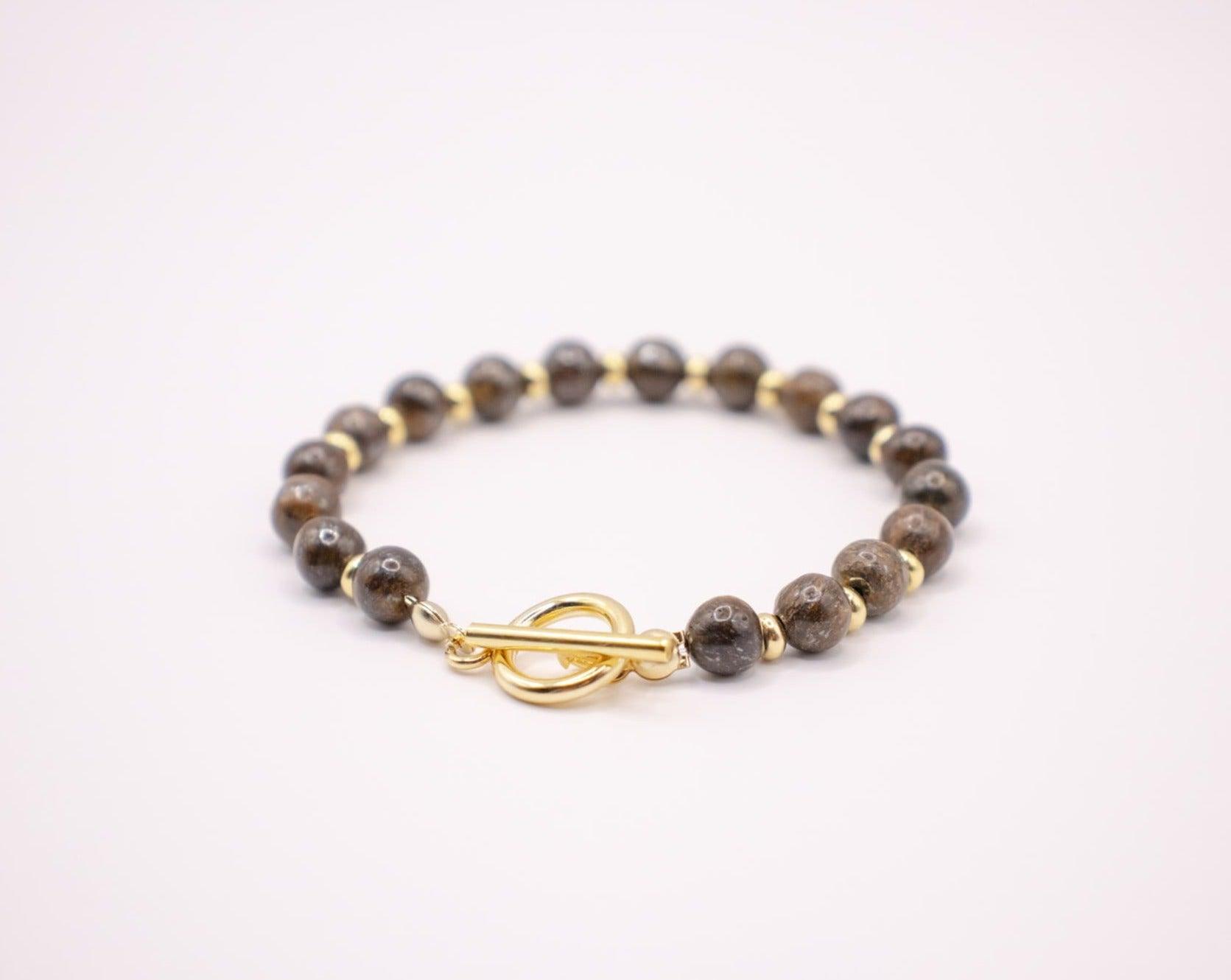 CIRCÉ | Bracelet en Bronzite et plaqué Or 18 et 24 carats-2