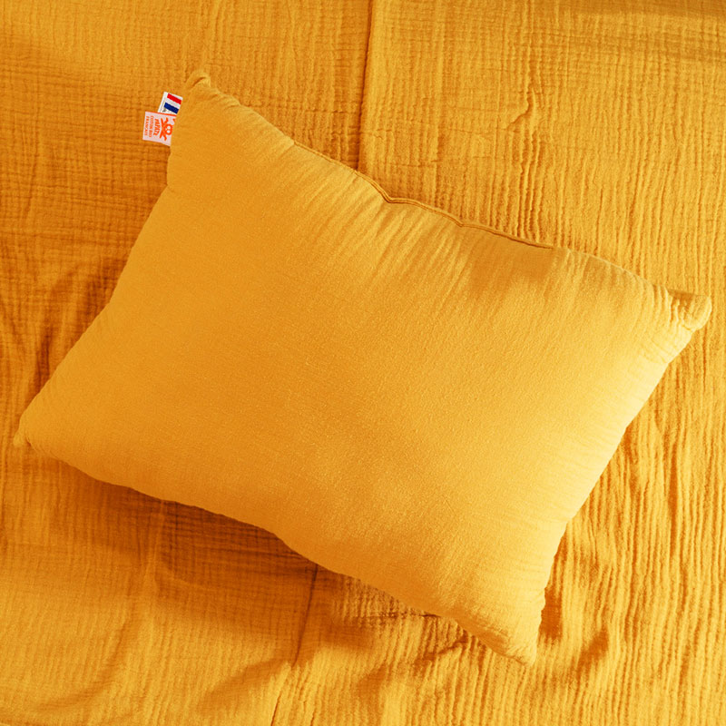 coussin gaze coton honey papate bio beige