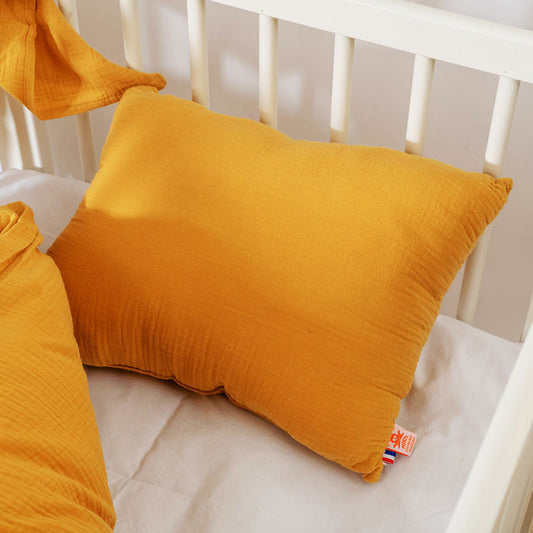 coussin gaze coton honey papate bio