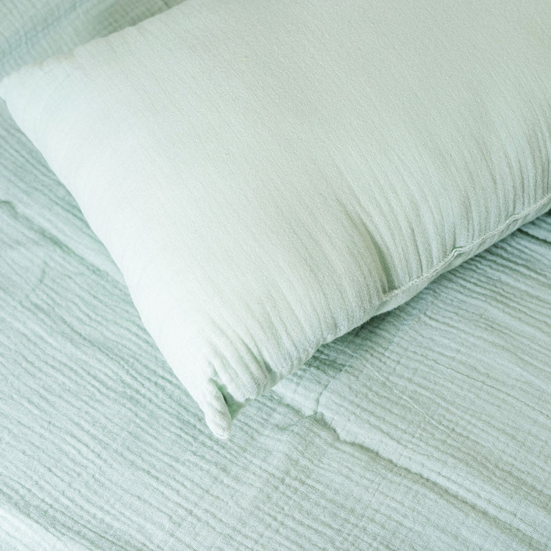coussin gaze coton vert papate bio