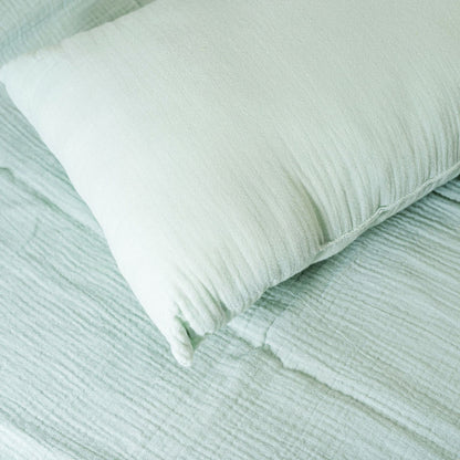 coussin gaze coton vert papate bio