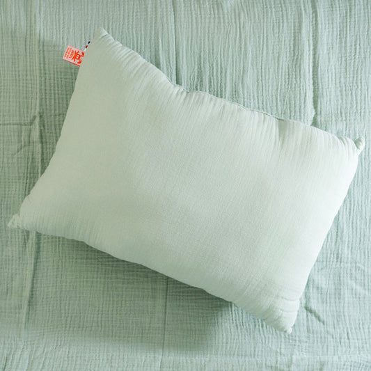 coussin gaze coton vert pale papate bio bebe