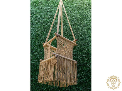 hamac bebe macrame kaki 2