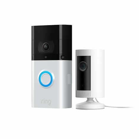 Ring Video Doorbell with Indoor Camera-0