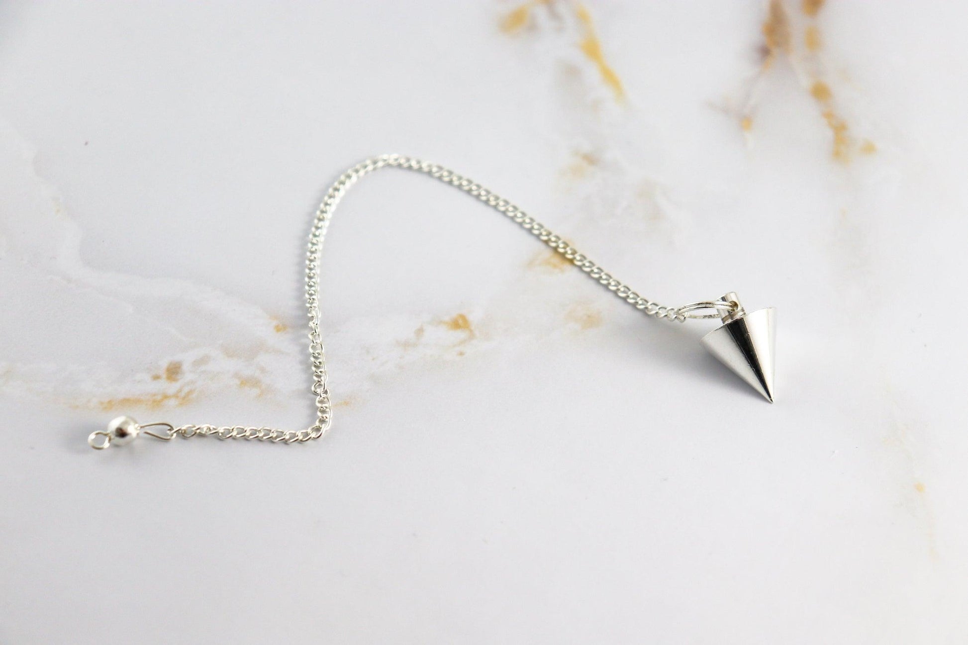 Cone Pendulum - Silver-plated brass-2