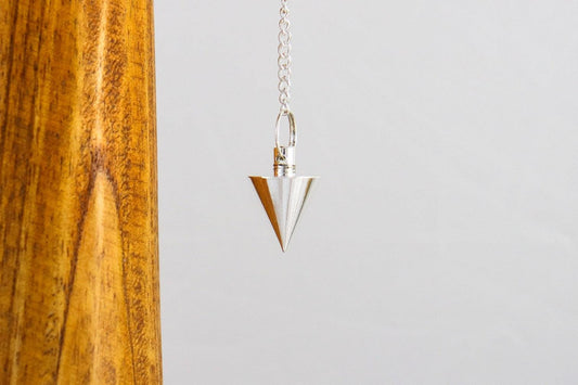 Cone Pendulum - Silver-plated brass-0