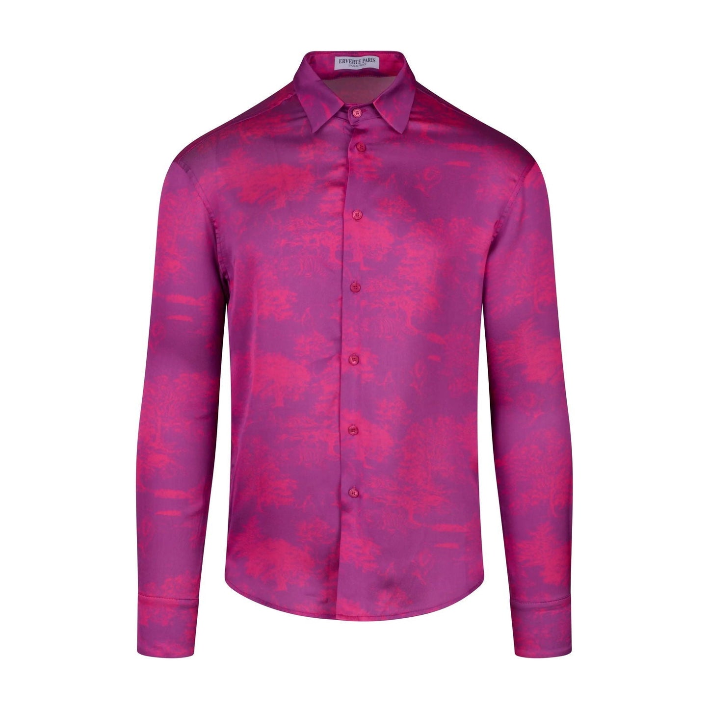 Silk Shirt with Savanna Print - Made in France-0