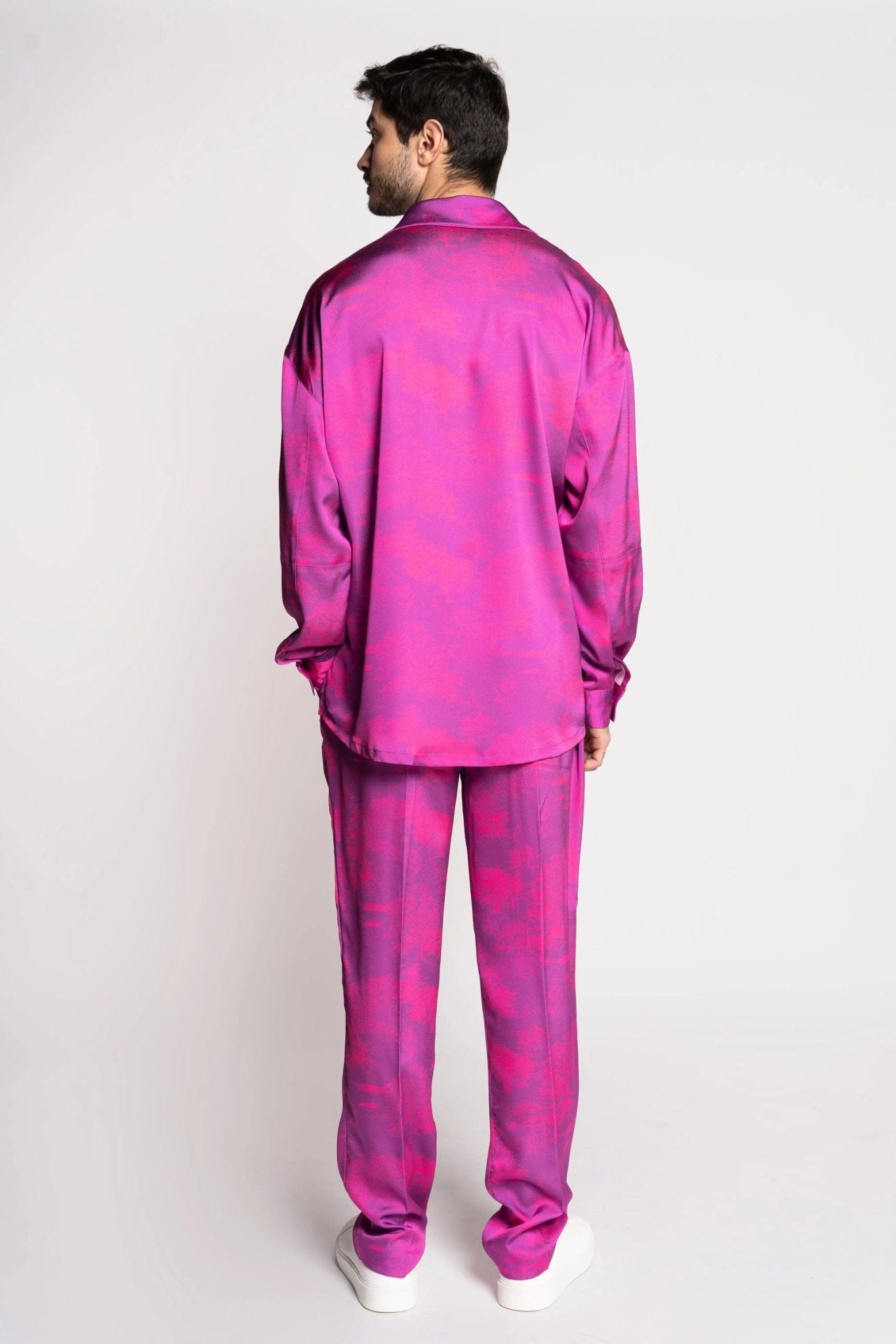 Silk Shirt with Savanna Print - Made in France-2