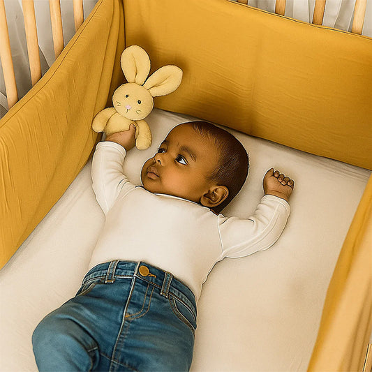 tour de lit coton bio honey made in france papate gots enfants biologique